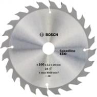 Пиляльний диск BOSCH Speedline Wood ECO 160x20x1,5 Z24 2608644373